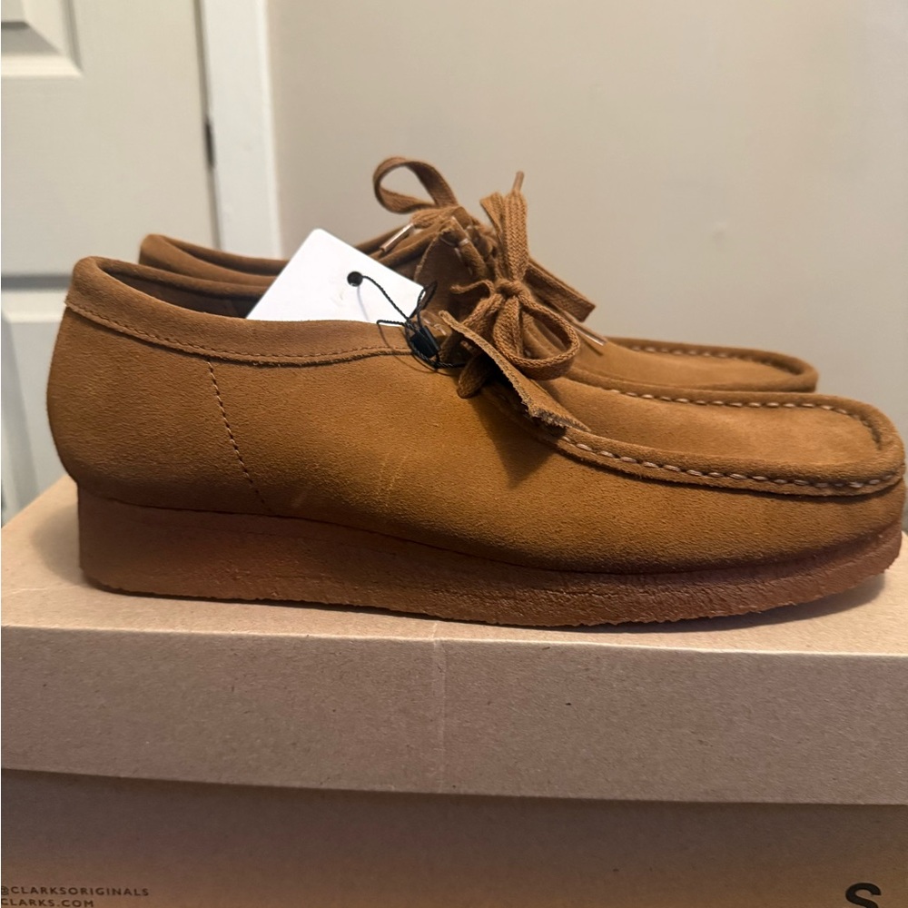 Clarks Wallabee Men's Brown Suede Loafers UK SIZE 9